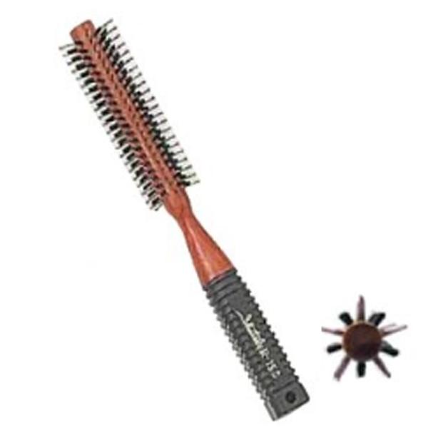 大阪ブラシ シャトリロールブラシ R-15S ブロー ドライ ヘアブラシ ボリューム 髪 天然木 美...