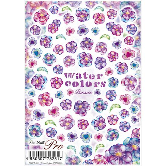 写ネイル プロ フラワーシリーズ Water Colors (PANSIES) WCPA-001 /...