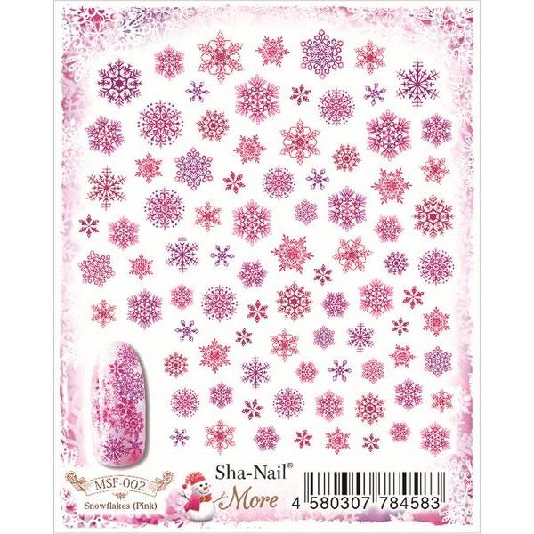写ネイル プロ More Snowflakes （ピンク） スノーフレーク MSF-002 / 1シ...