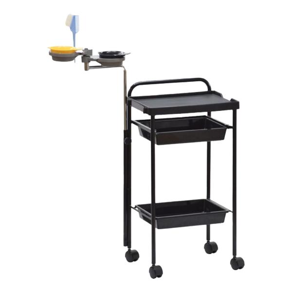 東洋理研 自在式ヘアダイアーム付きセット台 TS-330 オールブラック