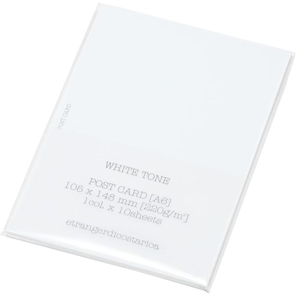 エトランジェ・ディ・コスタリカ ポストカード 無地 コンケラー ＃TONE A6 ホワイト 0002...
