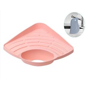 水が流れる 三角コーナー シンク周りの小物が整理できる 食器洗い洗剤 スポンジホルダー ハンド