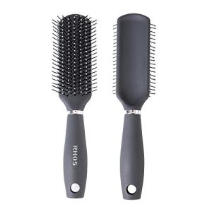 RHOS ヘアブラシ メンズ くし スタイリング ヘアケアブラシ 乾湿両用 ス抜け髪予防 絡まない 美髪 静電気防止ヘアブラシ
