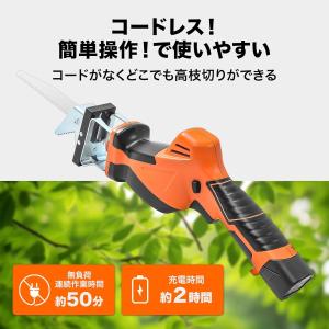 高枝切りバサミ 枝切りばさみ コードレス 充電...の詳細画像4