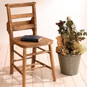 ダイニングチェア チャーチチェア 収納付き 天然木 パイン材 教会椅子