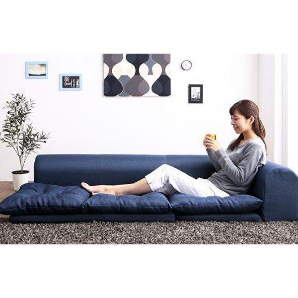 ソファー ソファ 2人掛け ローソファ フロアソファ fleche フレーシュ カウチ こたつ ファ...