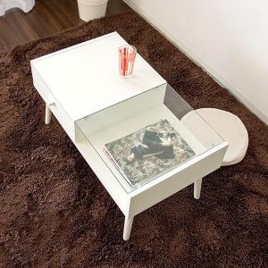 センターテーブル コレクションテーブル 引出し 2杯 ine reno 幅90cm