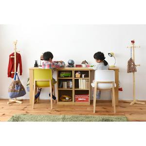 シンプル ツインデスク 学習机 セット 単体使...の詳細画像1