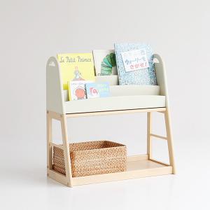 絵本ラック 絵本棚 おしゃれ 絵本 収納 卓上 スリム 本棚 幅70 ホワイト ラック ディスプレイラック ブックラック 白