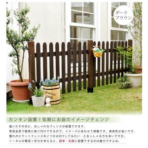ガーデンフェンス 木製 木製 おしゃれ 完成品 ｄｉｙ 花壇 完成品 フェンス 柵 仕切り 庭 花壇 高さ87 ストレート基本セット 土中用 Sfps10f Ub エッジーノイエ