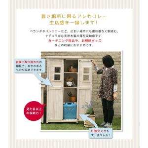 物置 屋外 縦長 おしゃれ 物置き 奥行40 ...の詳細画像1