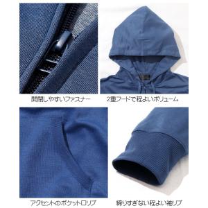 パーカー スウェット メンズ レディース 薄手...の詳細画像4