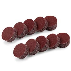 SPEEDWOX サンディングペーパー マジック式サンドペーパー ディスクペーパー #100 100枚 25mm 丸型 穴なし 紙やすり 研磨 木工用 サビ落とし