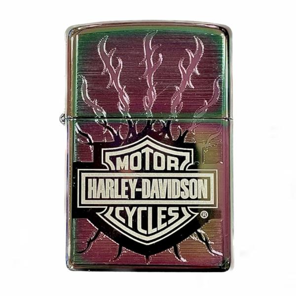 zippo オイルライター  ハーレーダビッドソン B&amp;S 玉虫色 24022