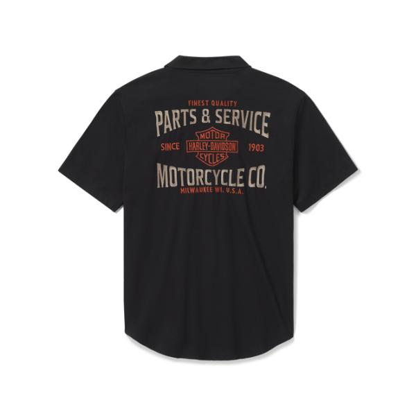 Parts &amp; Service ジャージーボタンアップシャツ　96616-25VM