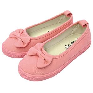 ZIP CORPORATION 子供靴 女の子 おしゃれ スリッポン リボン かわいい ジュニア キッズ 履きやすい カジュアル シューズ サーモンピンク Sサイズ:約19cm 85661