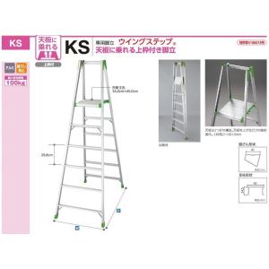 長谷川工業 専用脚立 天板に乗れる上枠付き KS-18 天板高さ:1.71m 長谷川工業 専用脚立 天板に乗れる上枠付き KS-18 天板高さ:1.71m