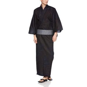 Watatsujin(ワタツジン) 紳士プリント浴衣4点セット（浴衣・帯・下駄・収納袋）