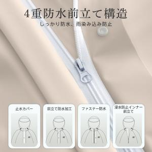 爆買 レインコート 自転車 リュック対応 レデ...の詳細画像5