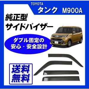 トヨタ　ルーミーサイドバイザー ルーミー ドアバイザー 半透明ブラック 1台分 ROOMY