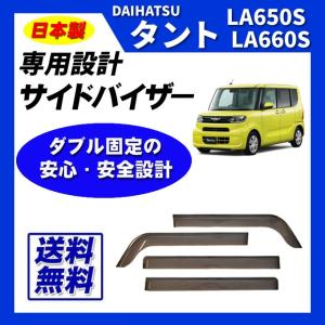 タントファンクロス LA650S LA660S ドアバイザー 専用設計