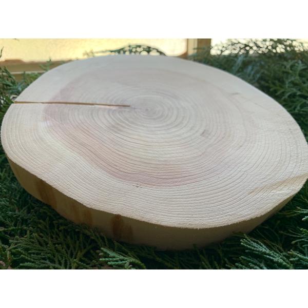 丹波ヒノキ 皮剥ぎ 直径20〜23cm 厚さ約2.5cm 1枚