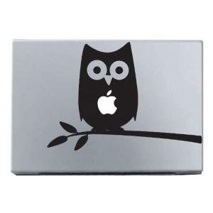 MacBook ステッカー シール Owl in a Tree｜neustadt