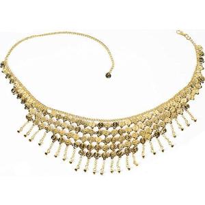 ウエストチェーン ベリーダンス キラキラ 金色 腰巻