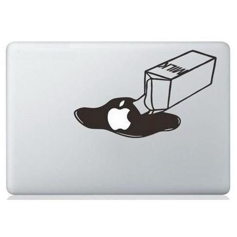 MacBook ステッカー シール Black milk (13インチ)