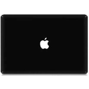 MacBook シンプル 全面 ステッカー シール Black (15インチ)｜neustadt