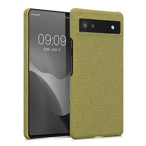 kwmobile 対応: Google Pixel 6a ケース - 布 スマホケース ファブリック カバー 黄色