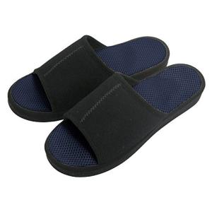 アルファックス メガ押しメンズふみっぱ ネイビー(硬派インソール)