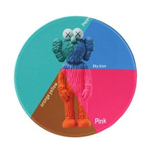 Elec Kingdom マウスパッド丸型 個性的 マルチカラー 毛糸のボール人形 創造的なデザイン 柔軟 ゴム製裏面 パソコンPCマウス用マウ