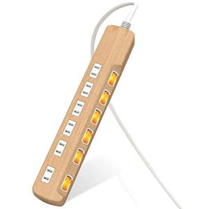 エレコム 電源タップ 雷ガード 個別スイッチ ほこりシャッター付