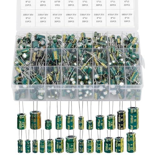 ENG 460個 電解コンデンサ セット アルミ電解コンデンサー 6.3V〜50V 1F1500F ...