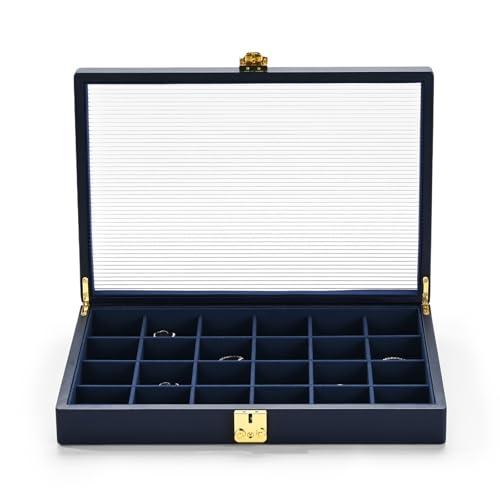 ネックレス、イヤリング、リング、額などのジュエリーに適したジュエリー収納ボックスです。大容量のボック...