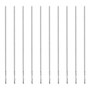 高速度鋼ドリルビット 小型ツイストドリルビットセット ストレートシャンクドリルビット10個高速度鋼小型K10ハードウェアツール用0.3mm