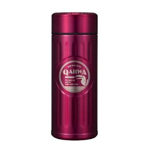 水筒 ピンク 420ml 直飲み ステンレス ボトル 真空 断熱 カフア コーヒー ボトル QAHWA