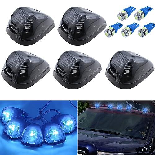 GOFE 5X ブラックスモークレンズ キャブルーフマーカーランニングランプ アイスブルーライト d...