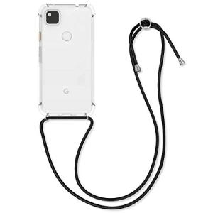 kwmobile 対応: Google Pixel 4a ケース - スマホショルダー 携帯ストラップ付 スマホケース 斜めがけ 首掛け - 落