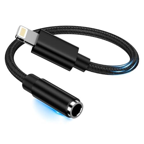 GAEF ihone イヤホン 変換アダプタ nin  3.5 イヤホンジャック アダプター HF音...