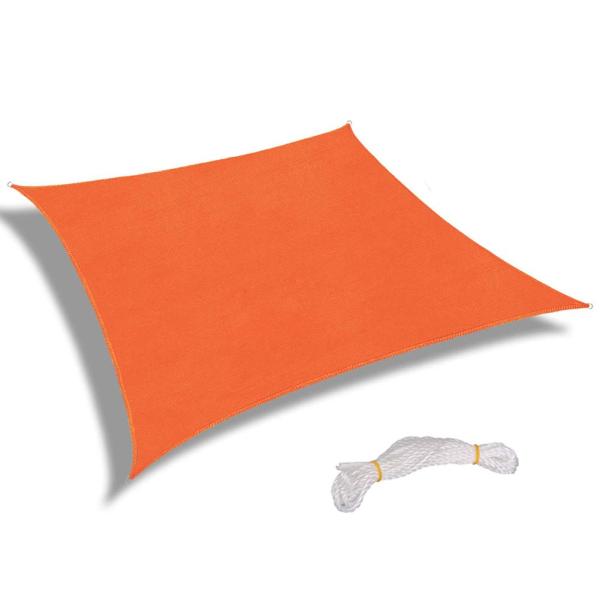【並行輸入品】 Artpuch Sun Shade Sail, 24'x24' Rust Red R...