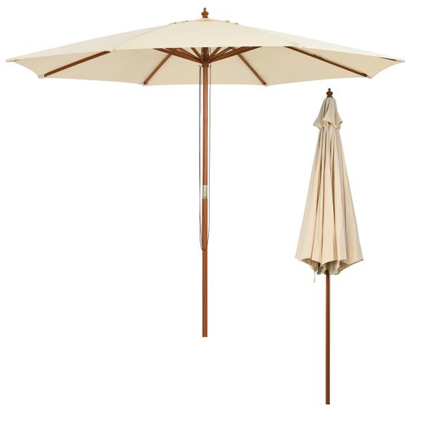 【並行輸入品】 Outsunny Round Patio Umbrella Base, 26 lbs...