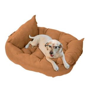 【並行輸入品】 XIAOYU Soft Plush Calming Pet Bed for Cats and Dogs Comfy Self W
