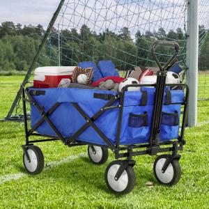 【並行輸入品】 YOPTO Outdoor Folding Wagon Cart Heavy Duty Utility Cart with Al