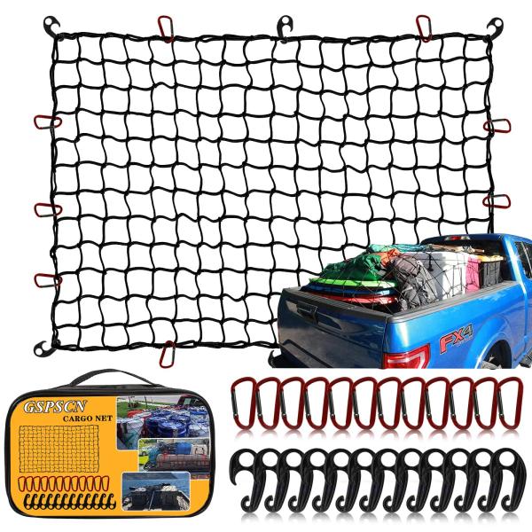 【並行輸入品】 TOADDMOS Blue Sea Car Ceiling Cargo Net fo...