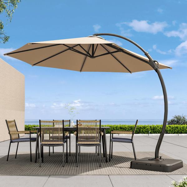 【並行輸入品】 ROSPFKELSC 7ft Sun Parasol Umbrella with T...