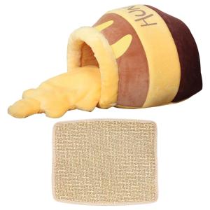 【並行輸入品】 Ralondbey Pet Warm Bed House Soft Indoor Enclosed Cave Tent for
