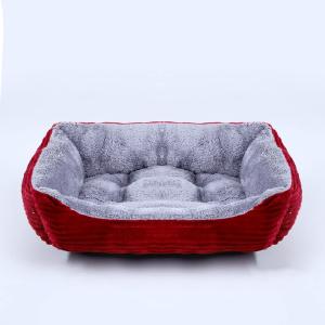 【並行輸入品】 Ellie Bo S Mem. Dog Bed Cover Blue Faux Suede/Sheepskin