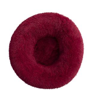 【並行輸入品】 QIZEKLUM Donut Cat Bed, Donut Cuddler Dog Bed Cozy Fluffy Faux F